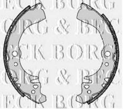 BORG & BECK bbs6298 -  Комплект тормозных колодок